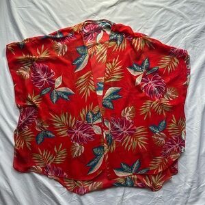 Floral Fashion Nova cover up - Sz L